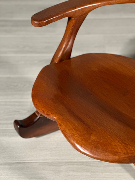 Large American Shell Back Rocking Chair C.1950