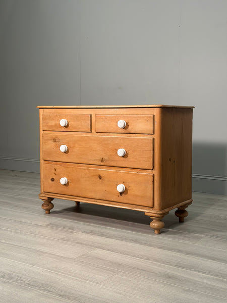Victorian Pine Chest Of Drawers