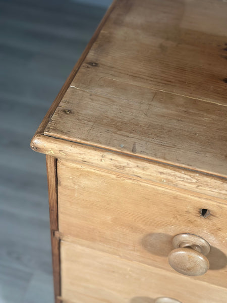Victorian Pine Chest Of Drawers