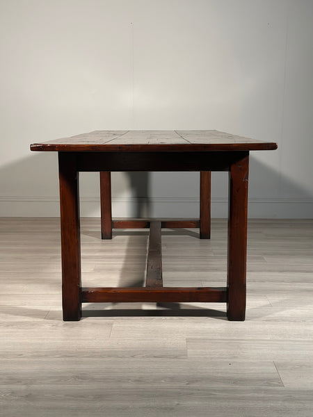 19th Century Style Cherry Wood Large Refectory Table