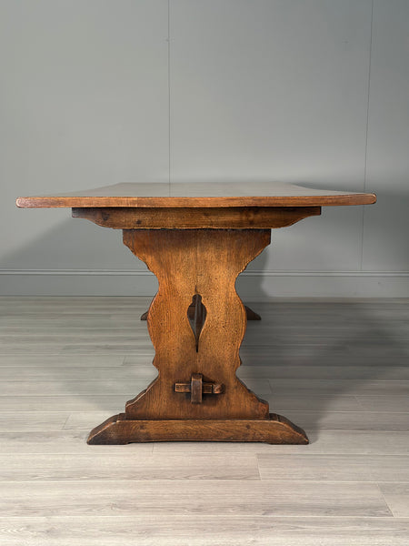 Antique Oak Refectory Table - 8ft