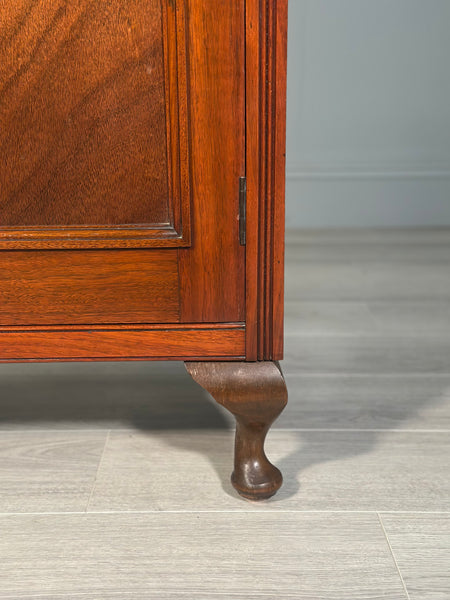 Slim Antique Mahogany Cupboard