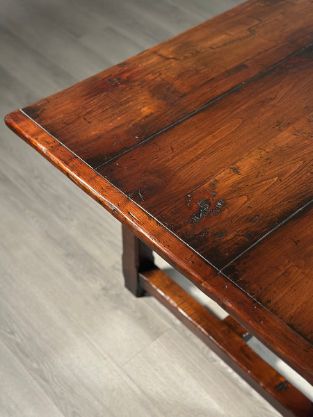 19th Century Style Cherry Wood Large Refectory Table
