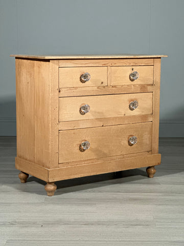 Small Antique Pine Chest Of Drawer’s
