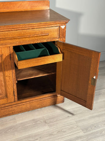 Large Arts and Crafts Golden Oak Sideboard C.1920