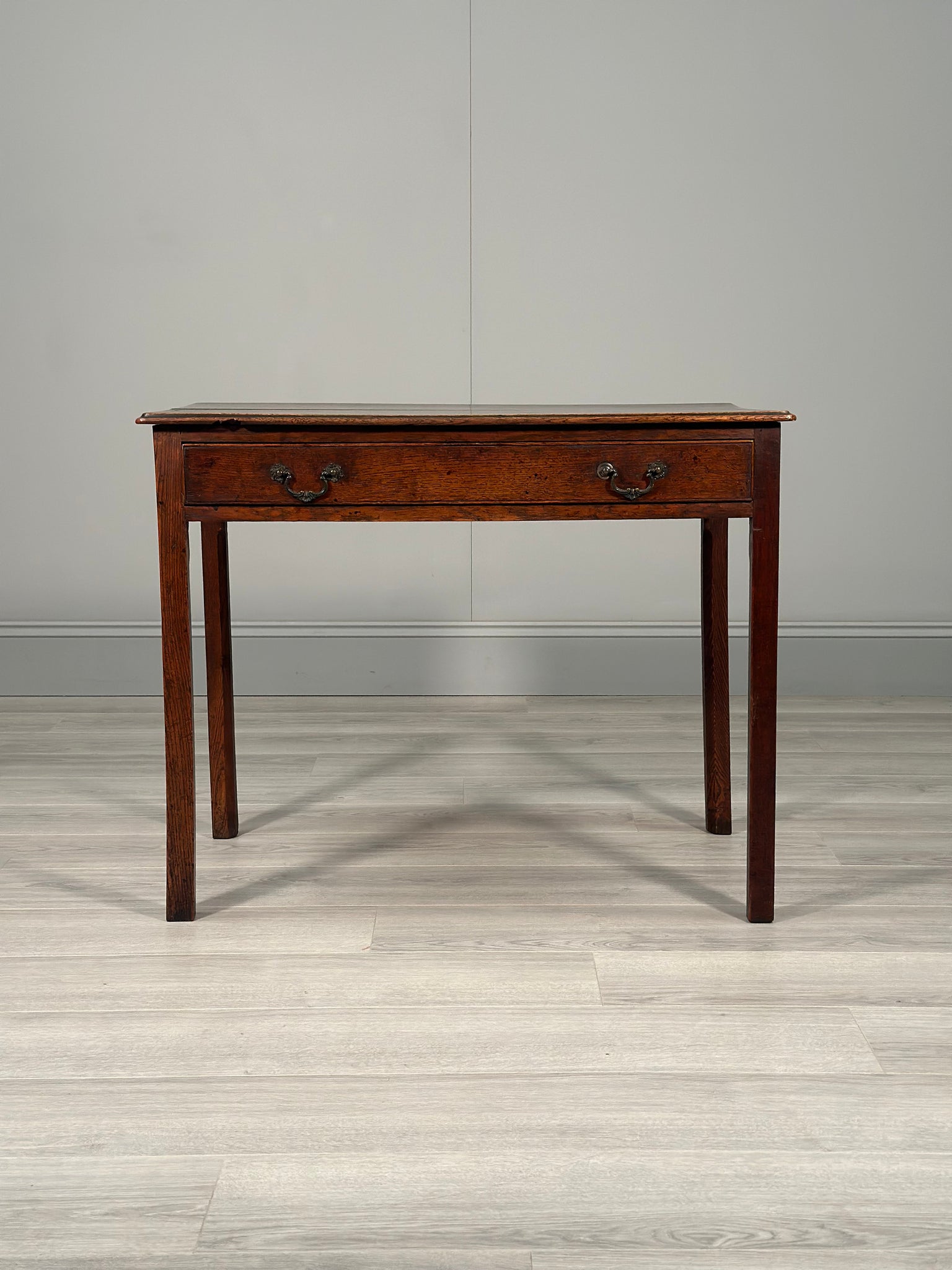 Antique Georgian Oak & Elm Side Table
