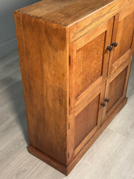 Antique Oak School Cupboard c.1930