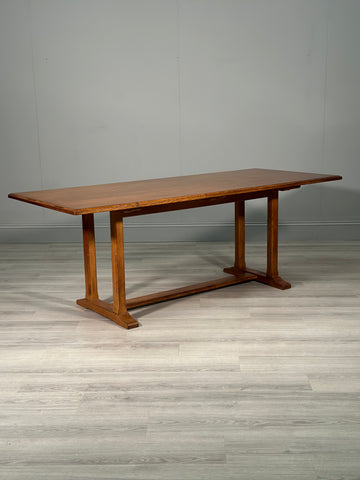 Arts and Crafts Oak Refectory Table By Arthur Reynolds Of Ludlow