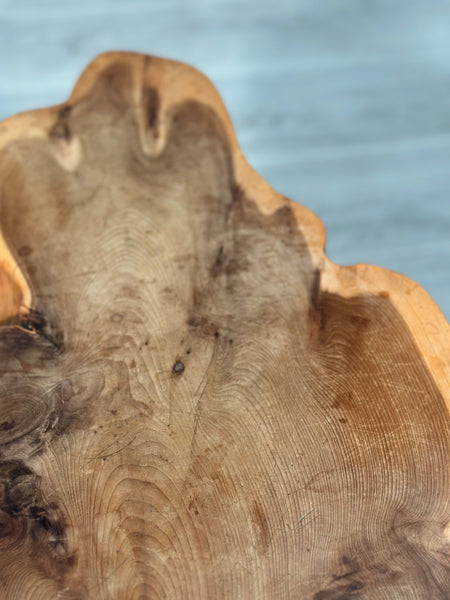 Live Edge Yew Wood Coffee Table By Homestead Woodcraft Hereford C.1960