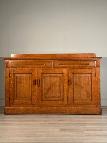 Large Arts and Crafts Golden Oak Sideboard C.1920