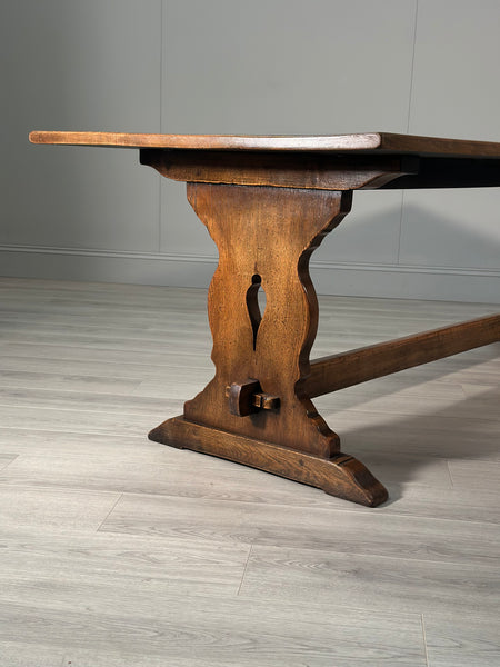 Antique Oak Refectory Table - 8ft