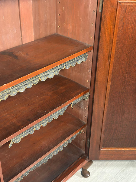 Slim Antique Mahogany Cupboard