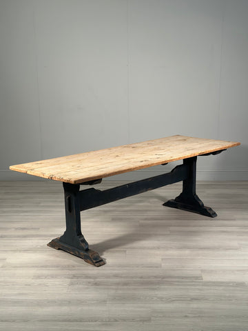 Large Antique Pine Refectory Table