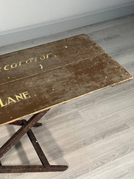 Antique Painter and Decorator Table In Original Paint