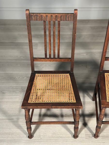 A Pair of Oak Chairs By Waring & Gillow