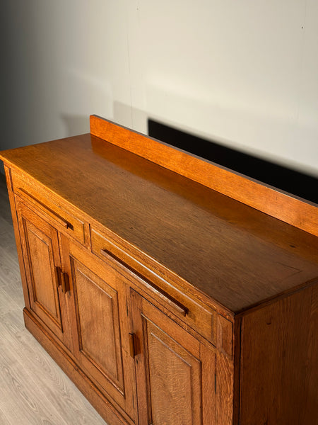 Large Arts and Crafts Golden Oak Sideboard C.1920