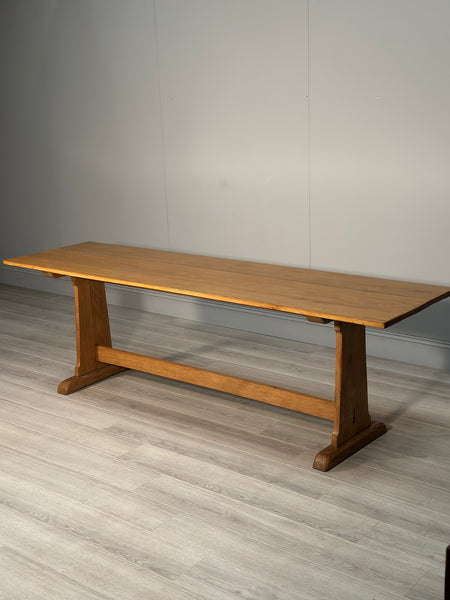 Large Antique Oak Refectory Table c1920