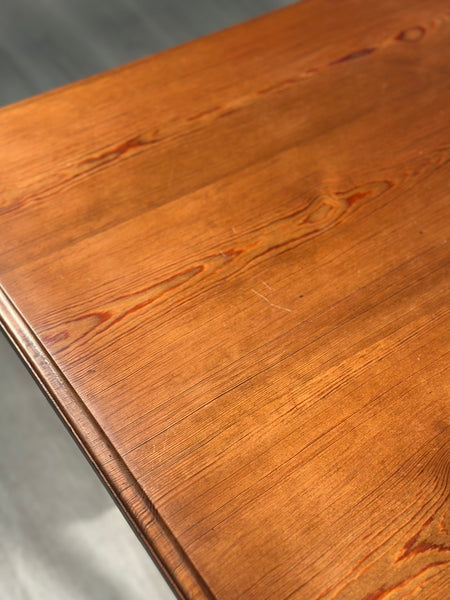 Ecclesiastical Pitch Pine Writing Table c.1910
