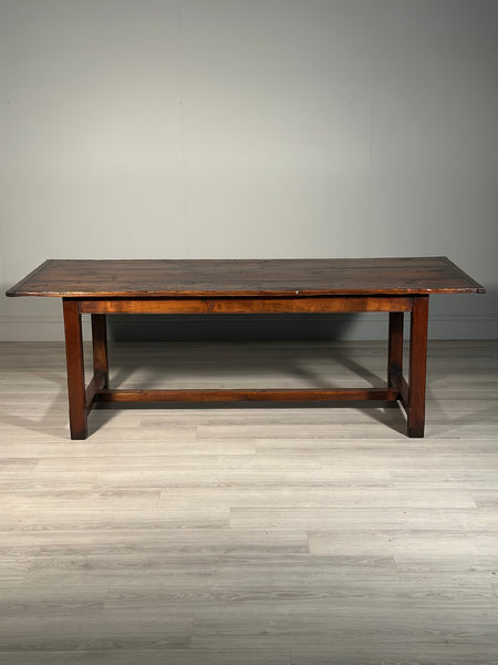 19th Century Style Cherry Wood Large Refectory Table