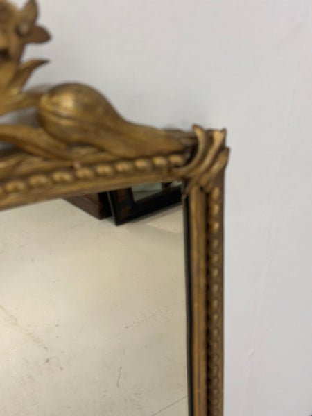 Large Antique English Gilt Overmantle Mirror c.1850