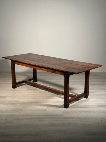 19th Century Style Cherry Wood Large Refectory Table