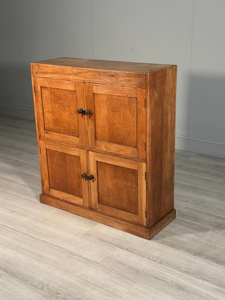Antique Oak School Cupboard c.1930