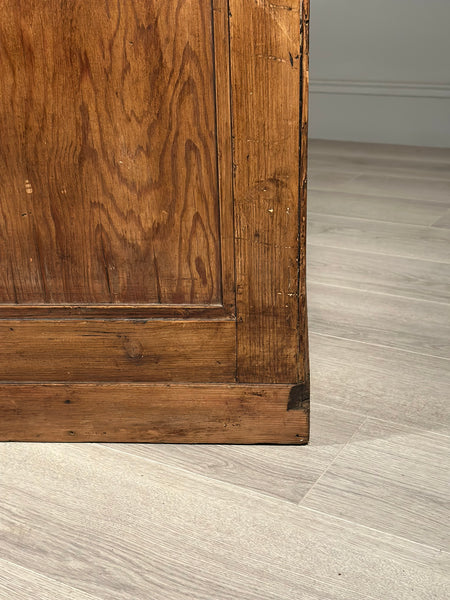 Large Antique Pine Shop Counter