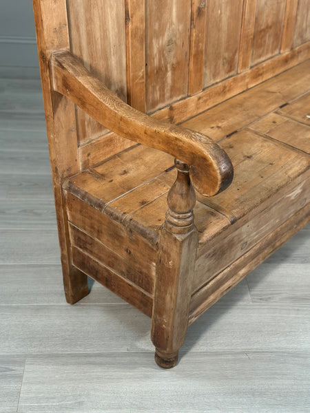 Victorian Pine Settle C.1860