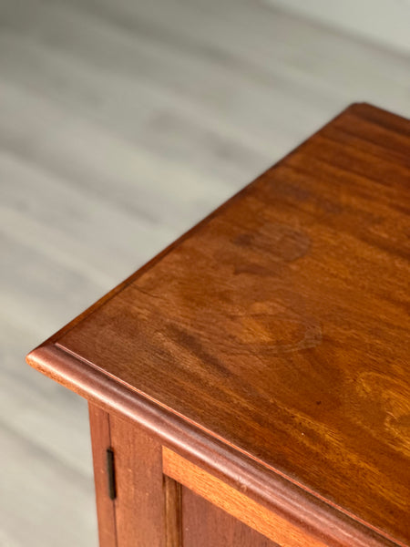 Antique Mahogany School Cupboard