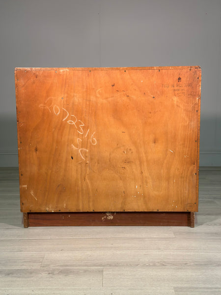 Light Oak Military Chest Of Drawers c.1960