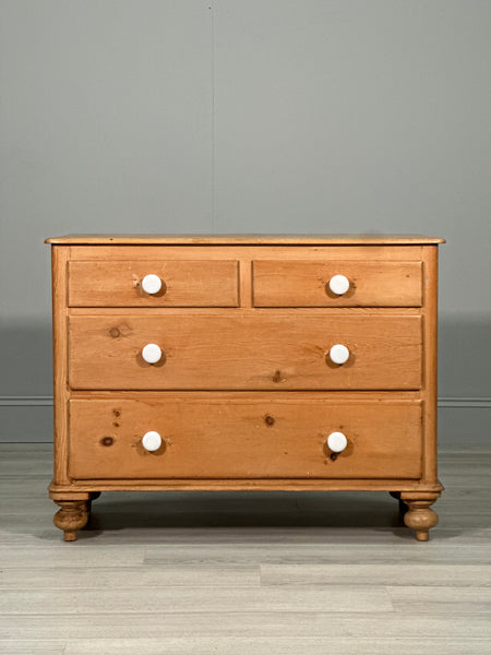 Victorian Pine Chest Of Drawers