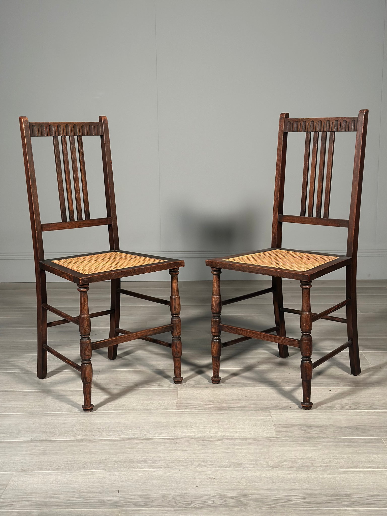 A Pair of Oak Chairs By Waring & Gillow