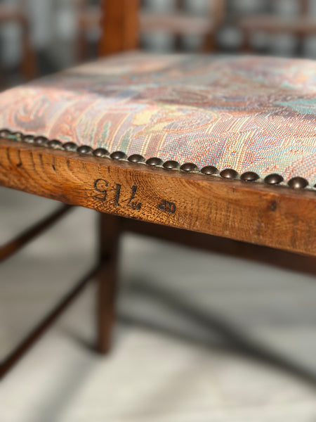 A Set Of Six Pure Arts And Crafts Oak Dining Chairs