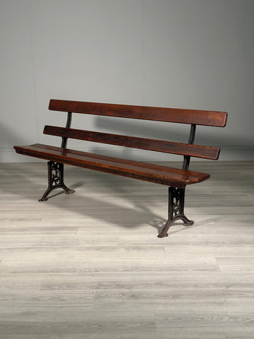 Antique Folding Church Bench