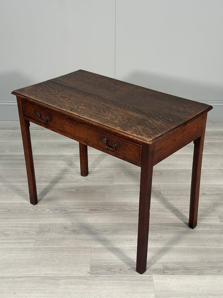 Antique Georgian Oak & Elm Side Table