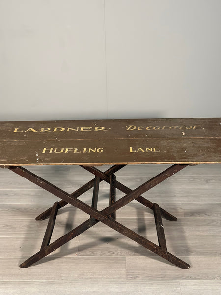 Antique Painter and Decorator Table In Original Paint