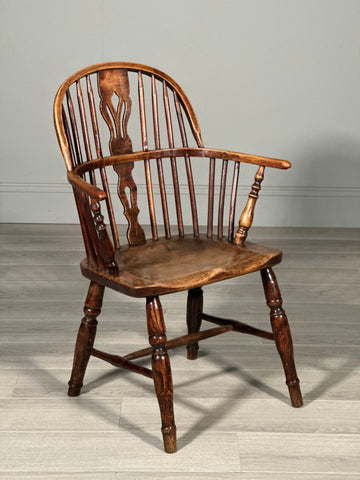 19th Century Elm Windsor Armchair
