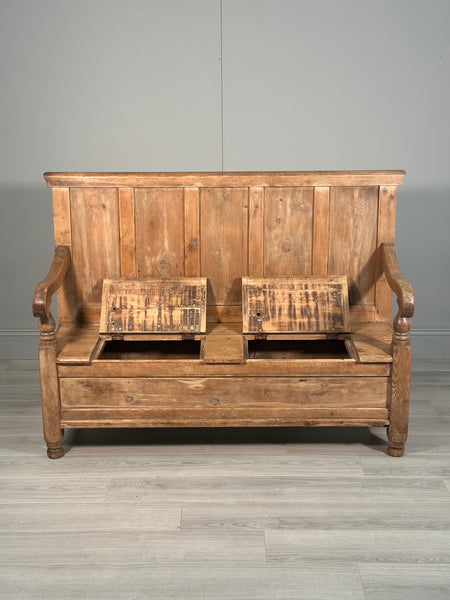 Victorian Pine Settle C.1860