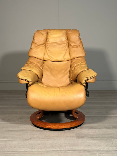 Stressless Swivel Reclining Armchair And Stool