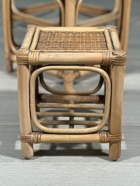Mid 20th Century Bamboo Nest Of Tables