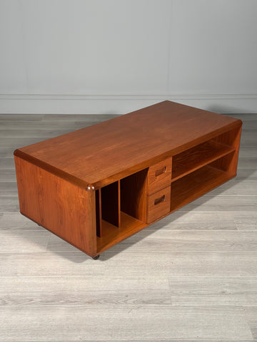 Large Double Sided Teak Coffee Table C.1980