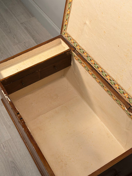 Antique Pine Blanket Box In Scumble Paint