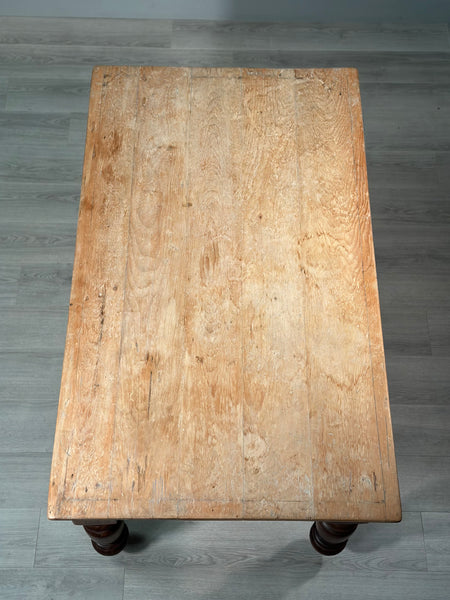 Victorian Pine Top Dining Table