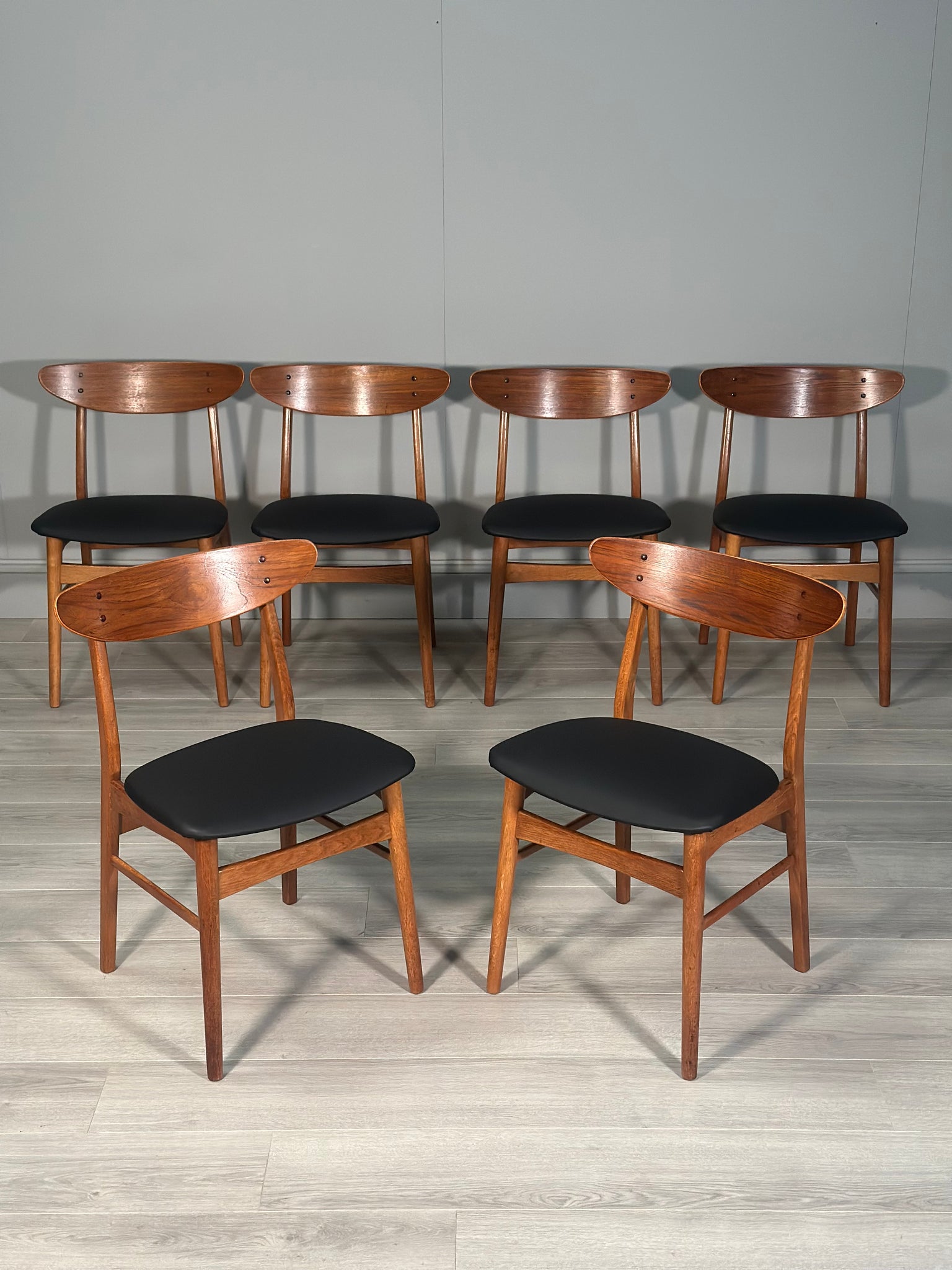 Set Of 6 Danish Teak Dining Chairs from Farstrup Møbler