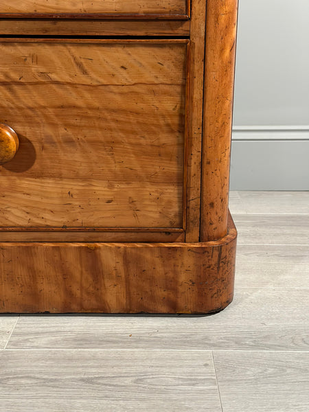 19th Century Satin Birch Housekeepers Cupboard