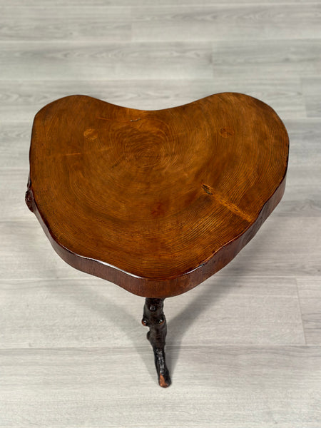 Natural Welsh Love Heart Table