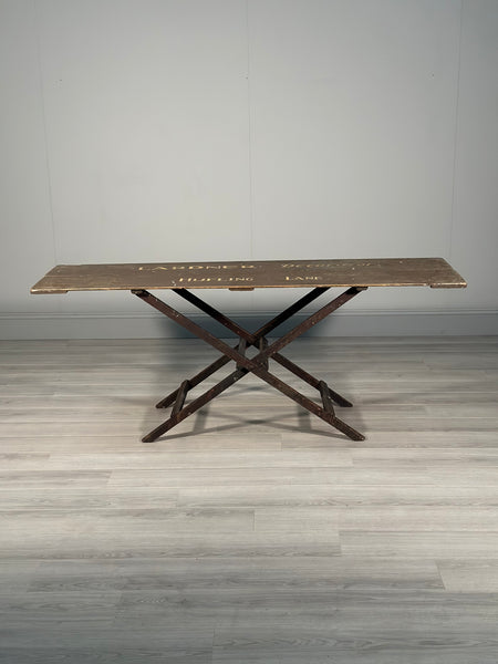 Antique Painter and Decorator Table In Original Paint