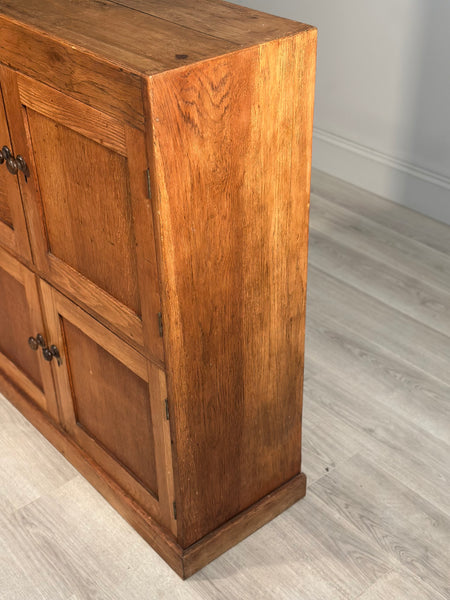 Antique Oak School Cupboard c.1930