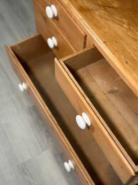 Victorian Pine Chest Of Drawers