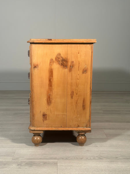 Victorian Pine Chest Of Drawers c.1880